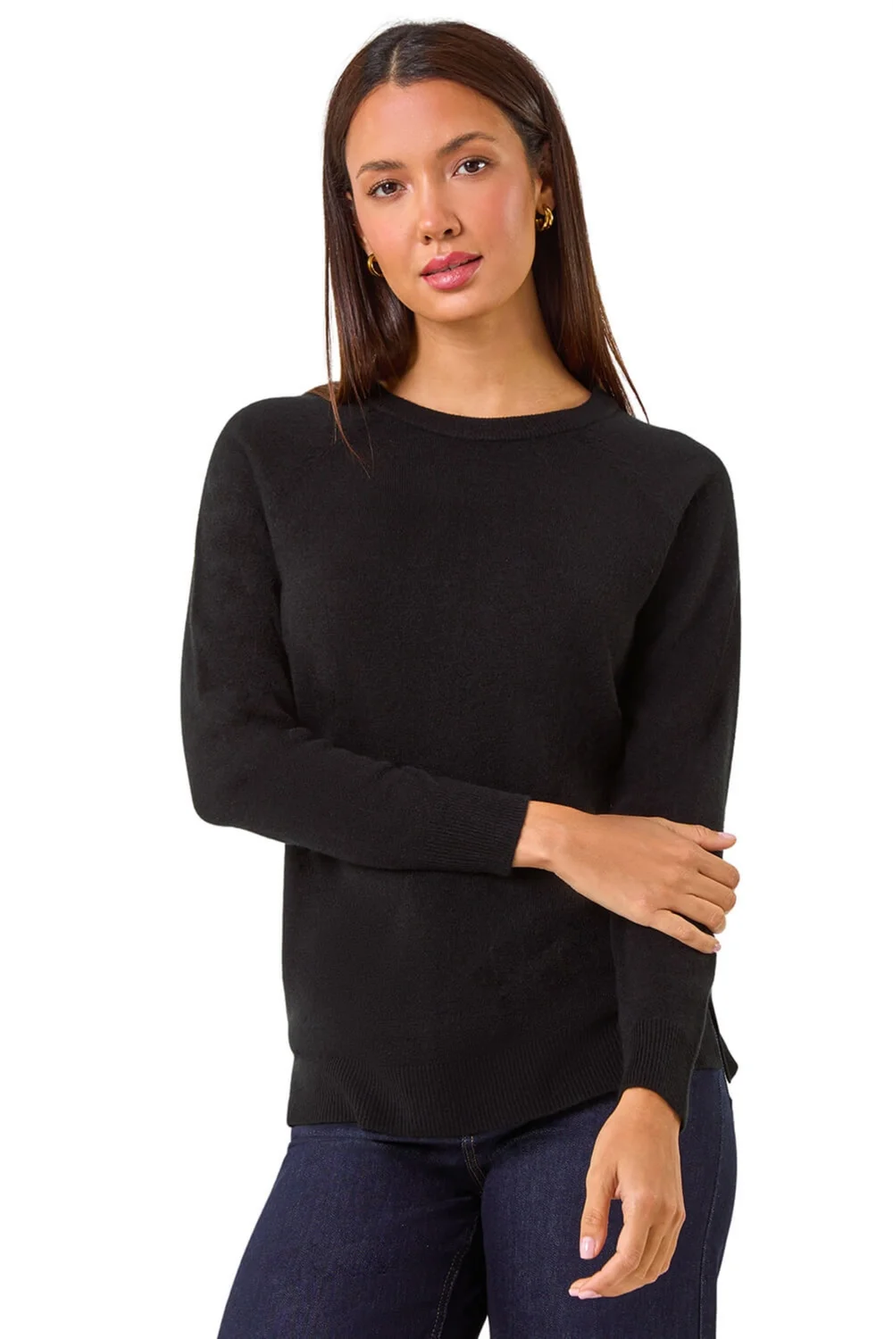 Roman Black Soft Crew Neck Jumper - 22 Image 1