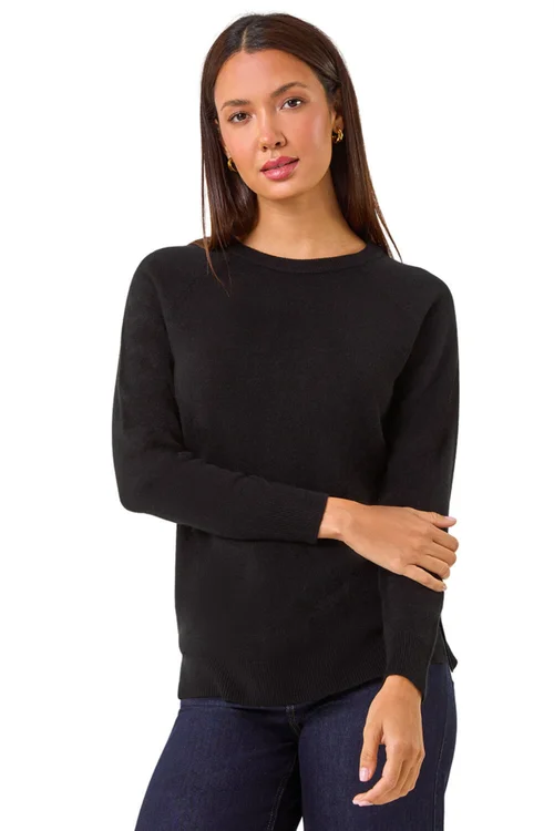 Roman Black Soft Crew Neck Jumper - 22 Image 1