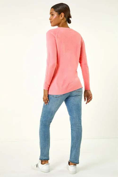 Roman Rose Soft Crew Neck Jumper - 10 Image 3