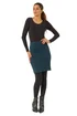 Roman Teal Smart Textured Stretch Pencil Skirt - Size 18 Image 2