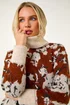Roman Rust Petite Floral Print Roll Neck Jumper - Size 12 Image 2