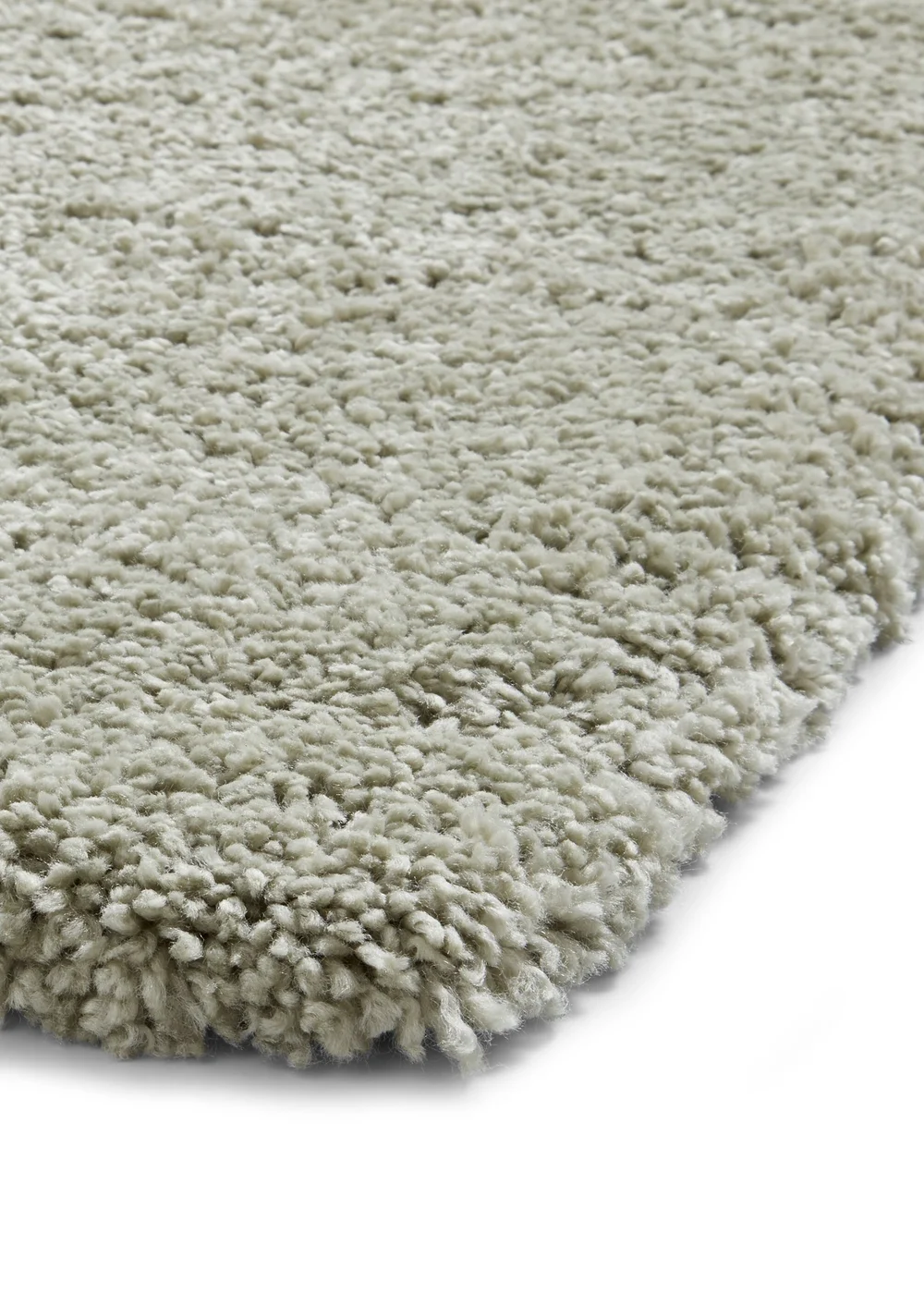 Think Rugs Sierra Pastel Green Plain Shaggy Rectangle Rug - 80 x 150 Image 3