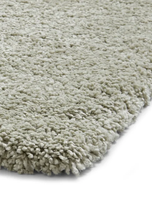 Think Rugs Sierra Pastel Green Plain Shaggy Rectangle Rug - 80 x 150 Image 3