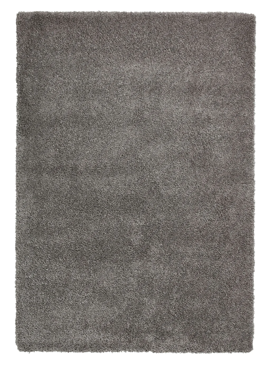 Think Rugs Sierra Pebble Grey Plain Shaggy Rectangle Rug - 80 x 150 Image 2