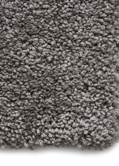 Think Rugs Sierra Pebble Grey Plain Shaggy Rectangle Rug - 80 x 150 Image 5