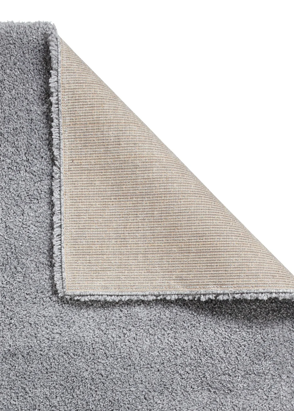 Think Rugs Sierra Grey Plain Shaggy Rectangle Rug - 80 x 150 Image 4