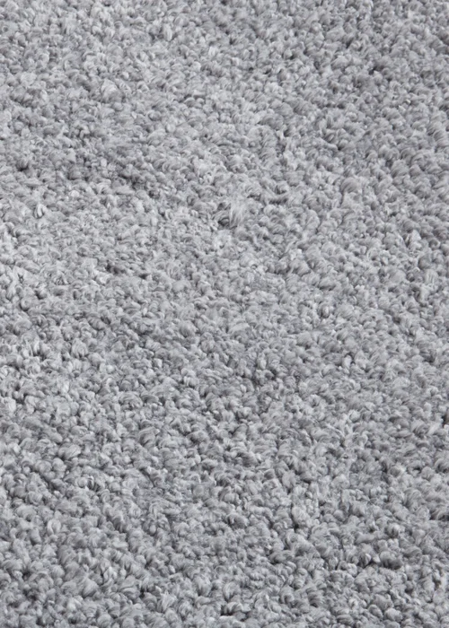 Think Rugs Sierra Grey Plain Shaggy Rectangle Rug - 80 x 150 Image 3