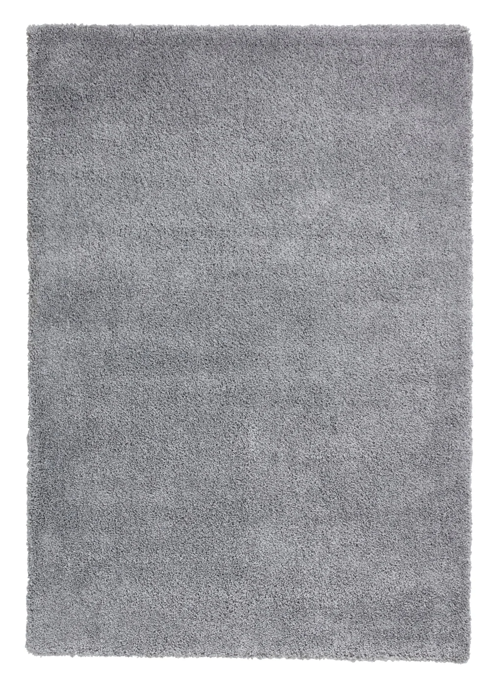 Think Rugs Sierra Grey Plain Shaggy Rectangle Rug - 80 x 150 Image 2