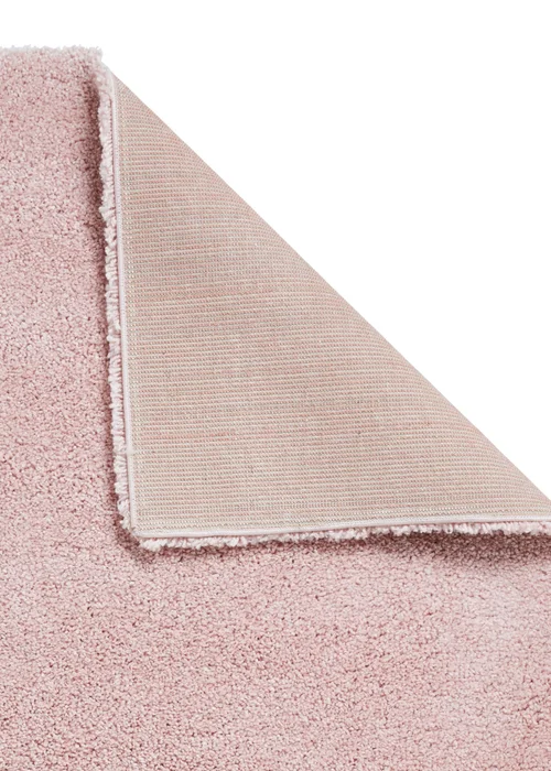 Think Rugs Sierra Pink Plain Shaggy Rectangle Rug - 160 X 220 Image 4