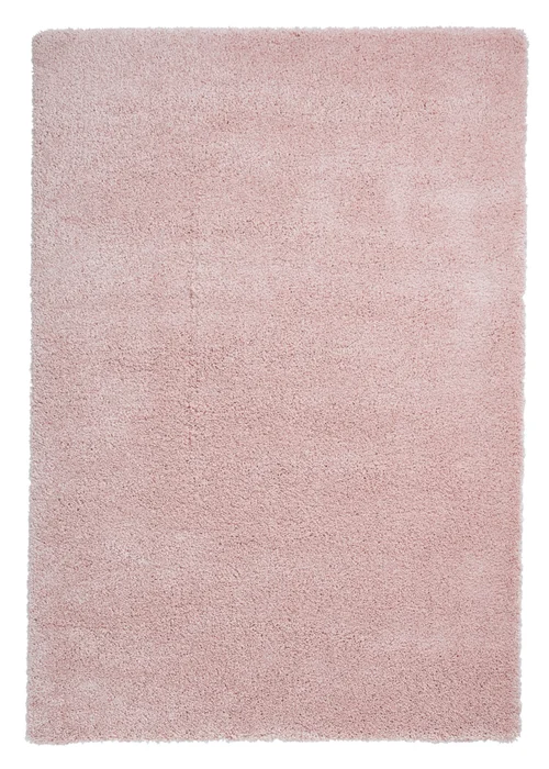 Think Rugs Sierra Pink Plain Shaggy Rectangle Rug - 160 X 220 Image 2