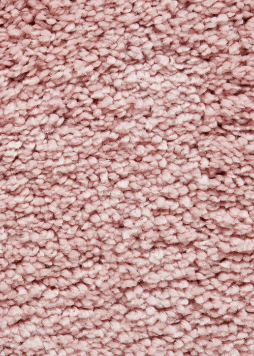 Think Rugs Sierra Pink Plain Shaggy Rectangle Rug - 160 X 220 Image 3