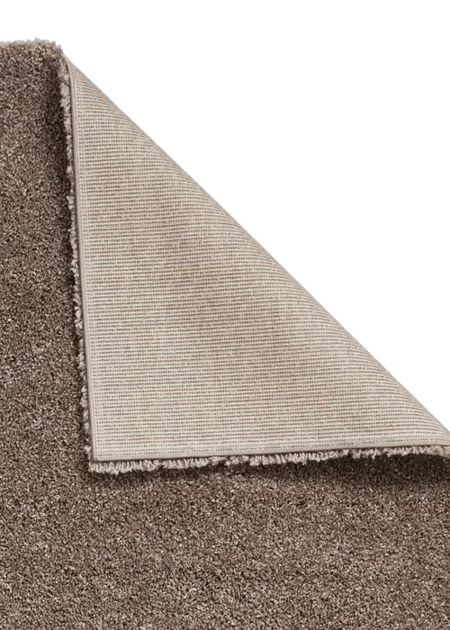 Think Rugs Sierra Beige Plain Shaggy Rectangle Rug - 80 x 150 Image 4