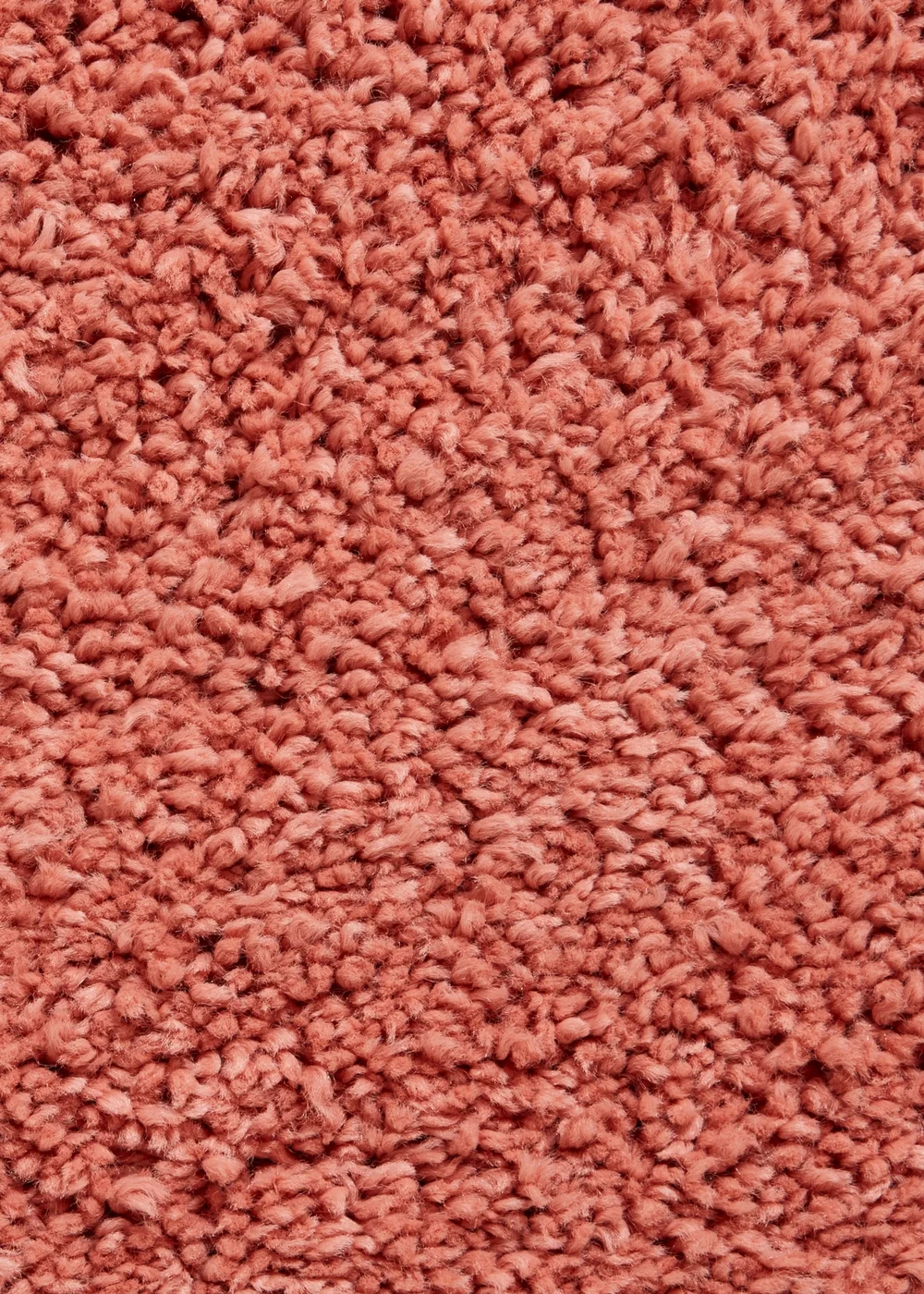 Think Rugs Sierra Peach Plain Shaggy Rectangle Rug - 80 x 150 Image 3