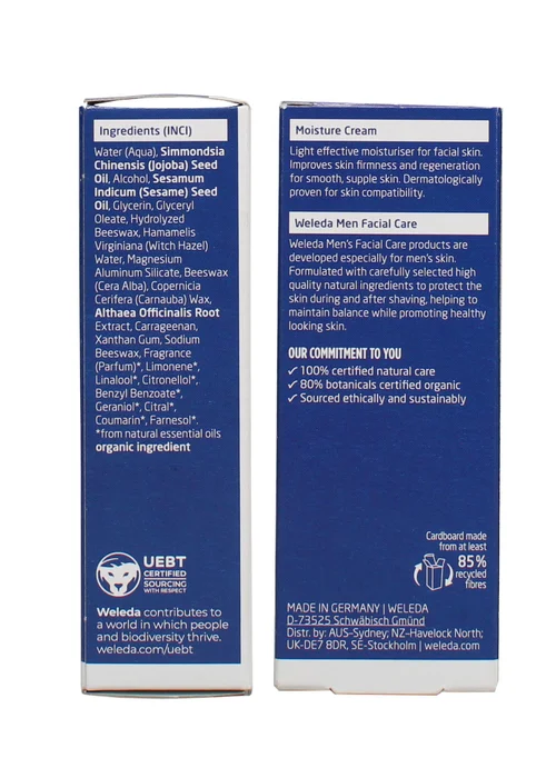 Weleda Moisture Cream For Men (30ml) - 30ml Image 2