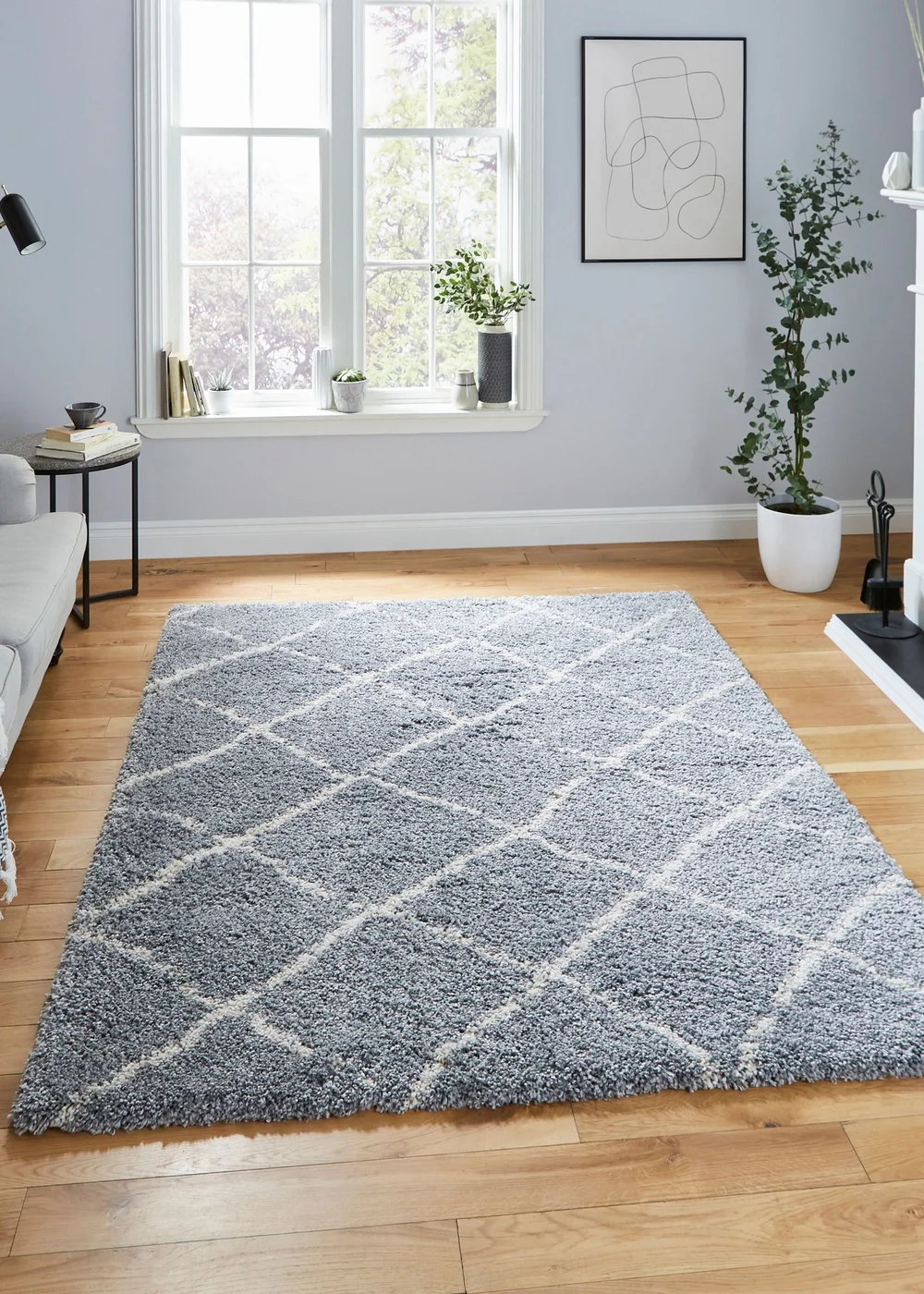 Think Rugs Scandi Berber Grey/Cream Berber Rectangle Rug - 80 x 150 Image 1