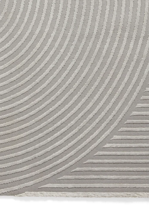 Think Rugs Flores Grey Modern Rectangle Rug - 120 x 170 Image 5