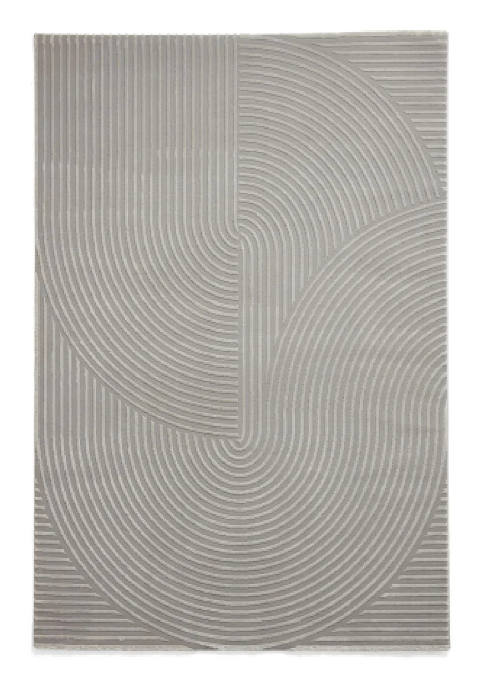 Think Rugs Flores Grey Modern Rectangle Rug - 120 x 170 Image 3