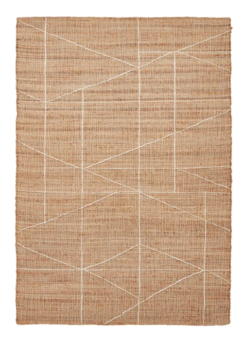 Think Rugs Bazaar Natural Natural Rectangle Rug - 120 x 170 Image 3