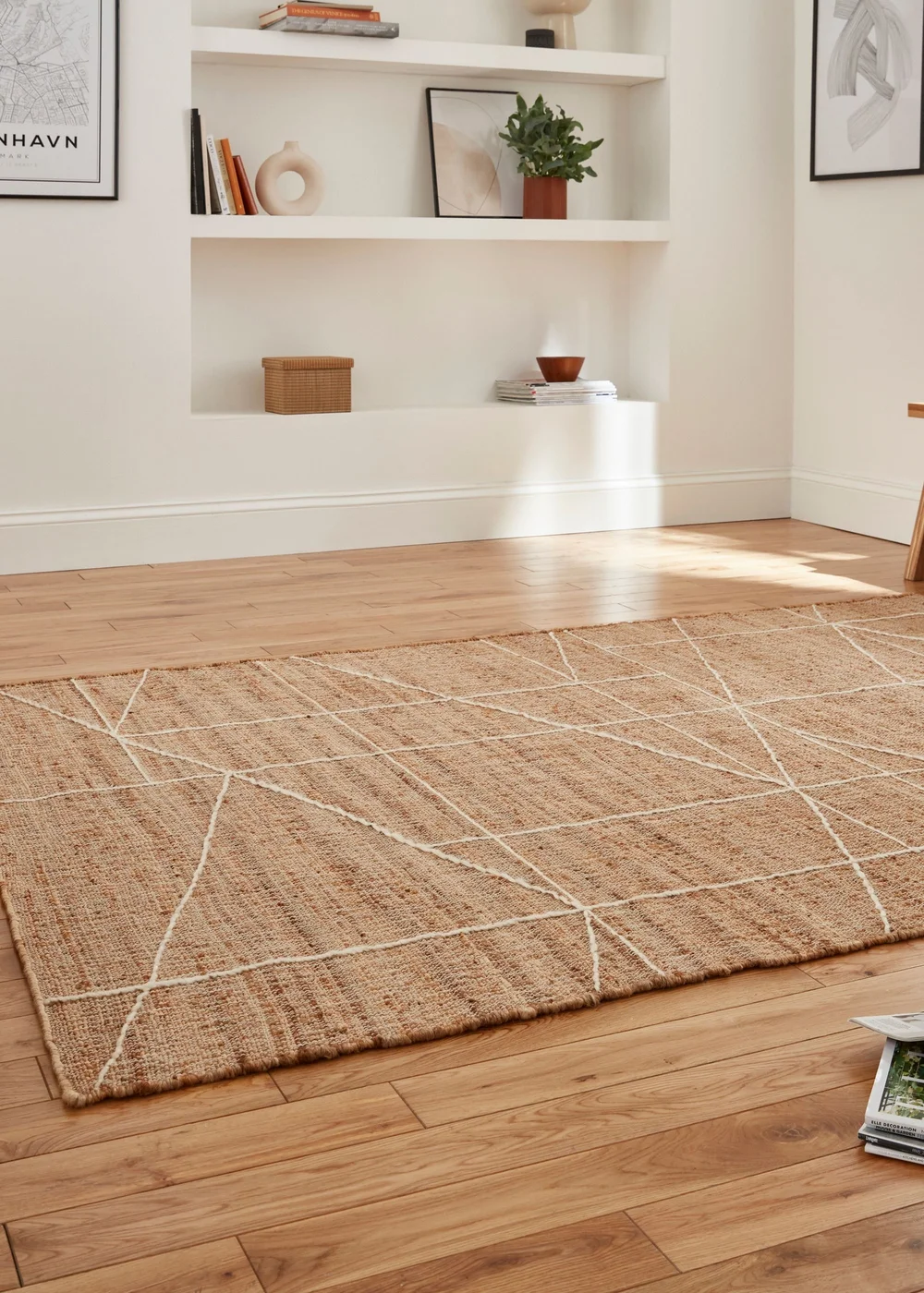 Think Rugs Bazaar Natural Natural Rectangle Rug - 120 x 170 Image 2