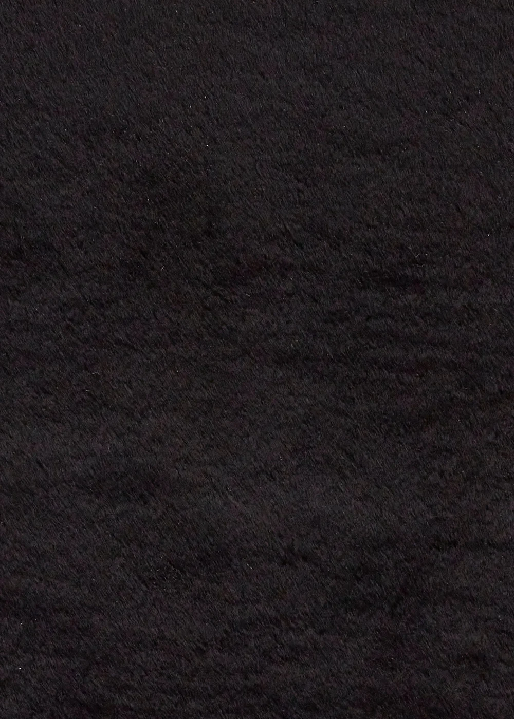 Think Rugs Super Teddy Black Plain Shaggy Rectangle Rug - 60 X 120 Image 6