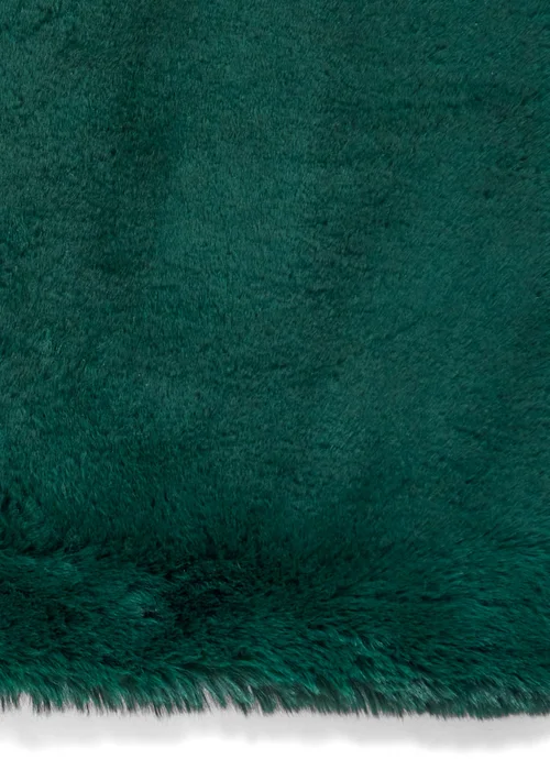Think Rugs Super Teddy Jewel Green Plain Shaggy Rectangle Rug - 60 X 120 Image 5