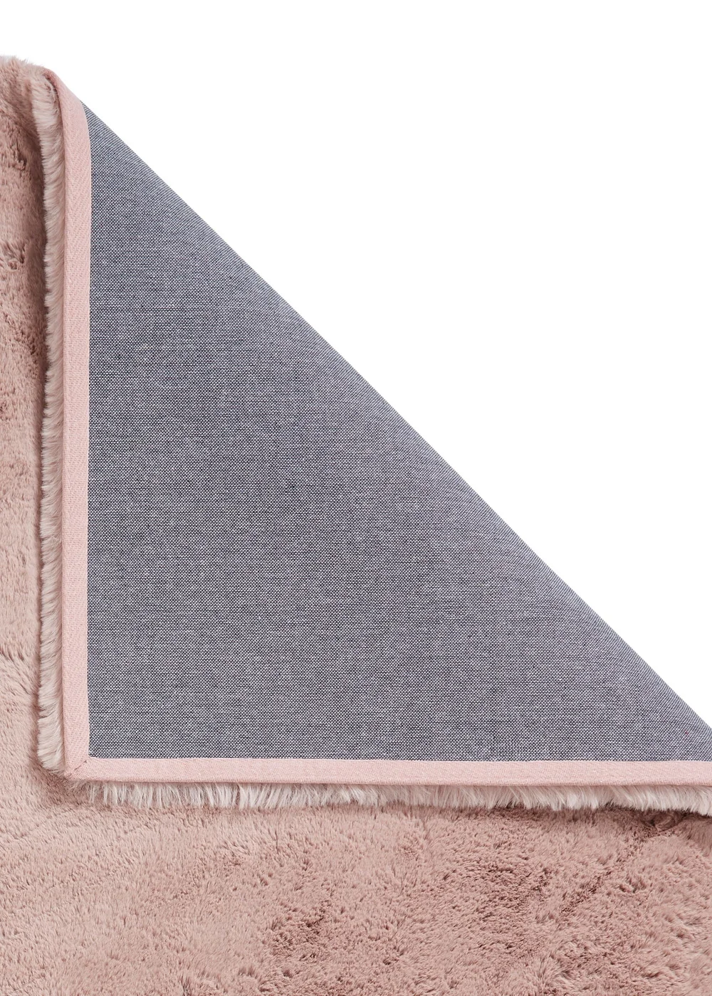 Think Rugs Super Teddy Rose Plain Shaggy Rectangle Rug - 60 X 120 Image 4