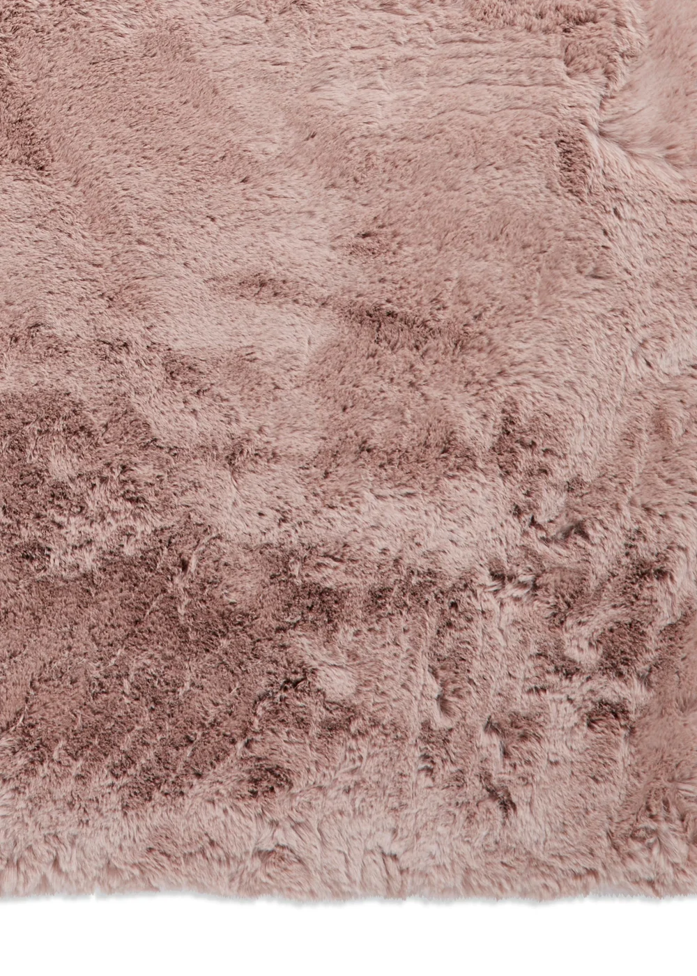 Think Rugs Super Teddy Rose Plain Shaggy Rectangle Rug - 60 X 120 Image 5