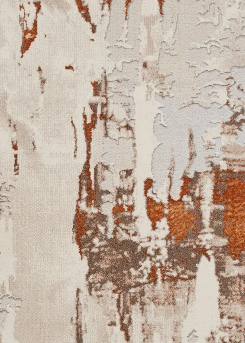 Think Rugs Apollo Bronze/Grey Modern Abstract Rectangle Rug - 80 x 150 Image 6