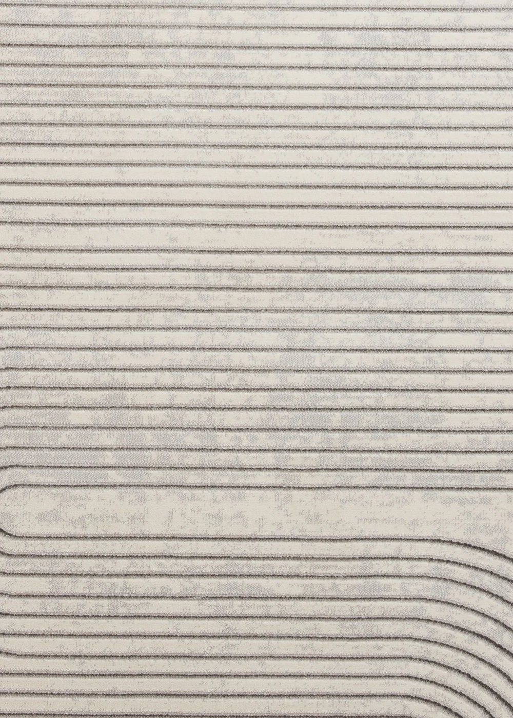 Think Rugs Apollo Grey/Ivory Modern Linear Rectangle Rug - 80 x 150 Image 6