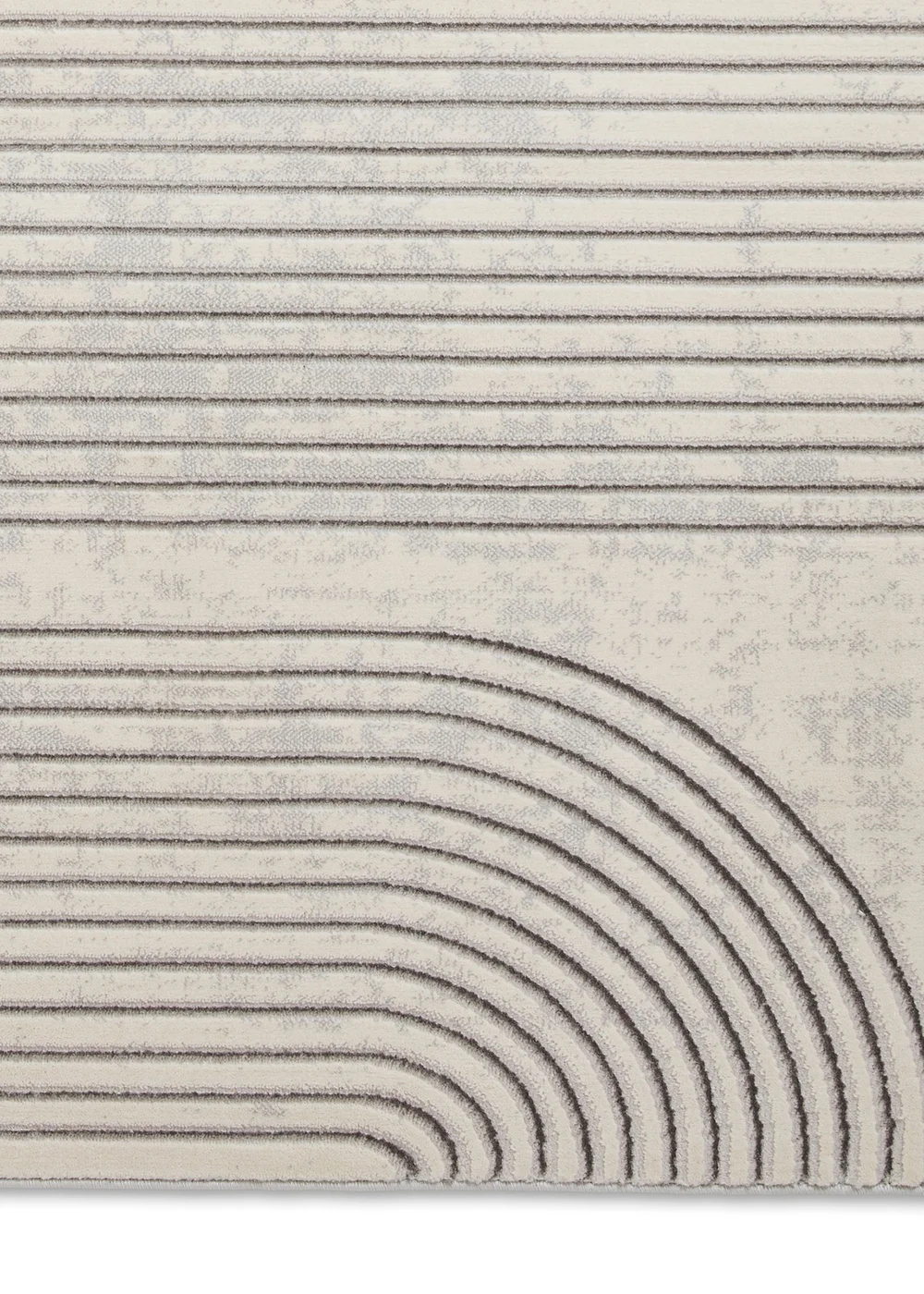 Think Rugs Apollo Grey/Ivory Modern Linear Rectangle Rug - 80 x 150 Image 5