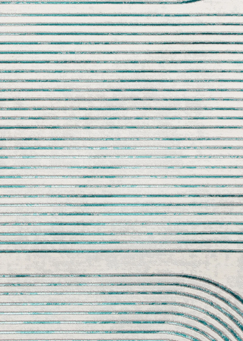 Think Rugs Apollo Grey/Green Modern Linear Rectangle Rug - 80 x 150 Image 6