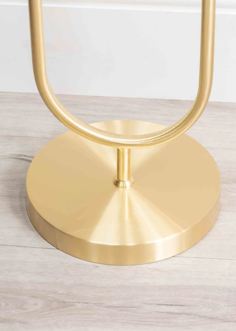 ValueLights Chessy Gold Floor Lamp with Globe Shade (153cm x 32cm x 23cm) - One Size Image 3
