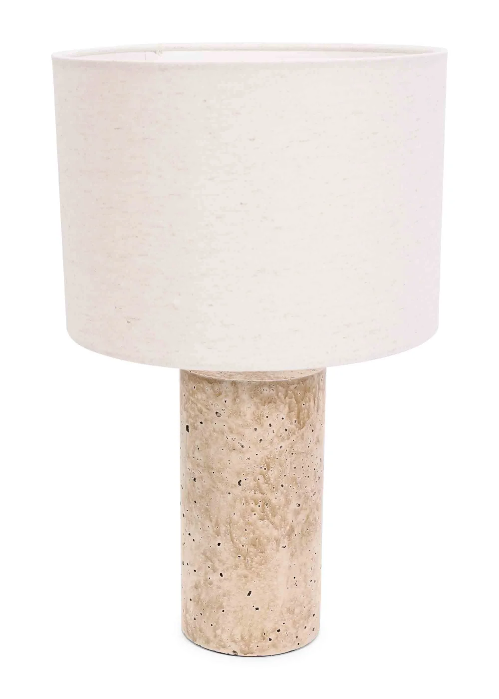 ValueLights Chloe Polished Table Lamp with Small Natural Drum Shade - One Size Image 1