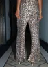 Threadbare Brown Sequin Wide Leg Trousers - 14 Image 2