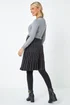Roman Grey Petite Knitted Fit & Flare Dress - Size 12 Image 3