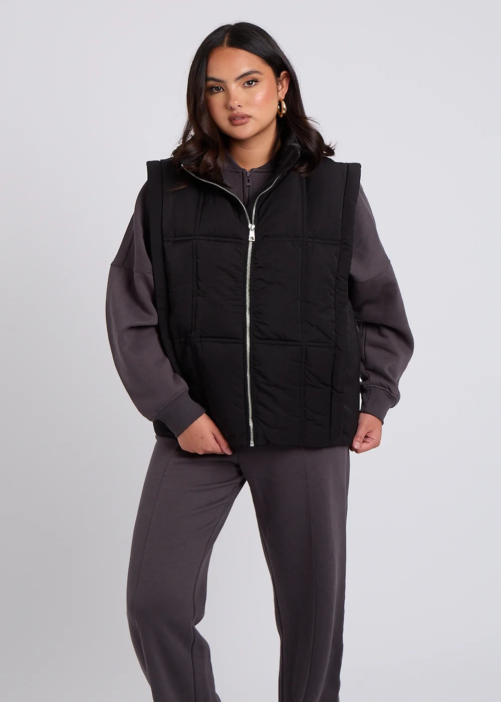 Urban Bliss Black Clean Padded Gilet - 8 Image 3