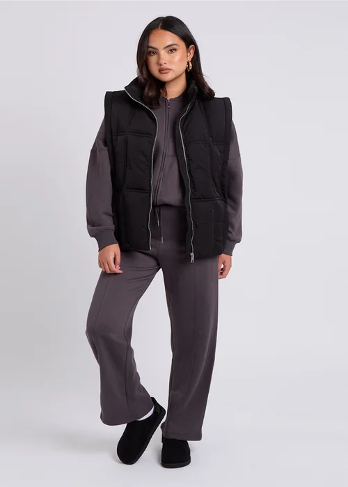 Urban Bliss Black Clean Padded Gilet - 8 Image 2