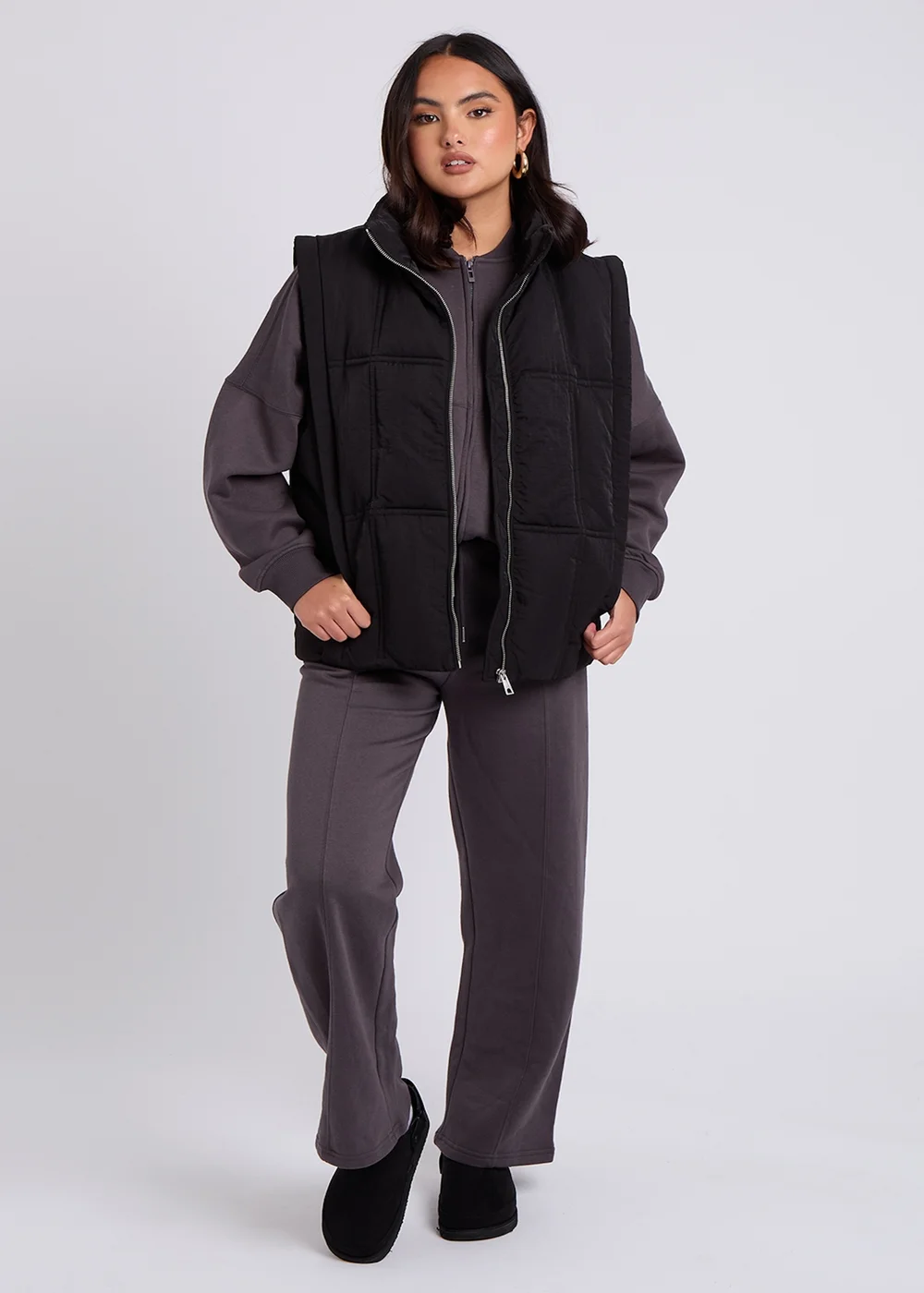 Urban Bliss Black Clean Padded Gilet - 8 Image 4