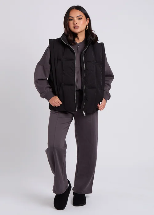 Urban Bliss Black Clean Padded Gilet - 8 Image 4