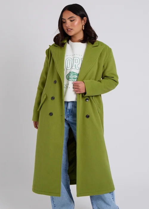 Urban Bliss Green Maxi Formal Coat - 8 Image 2