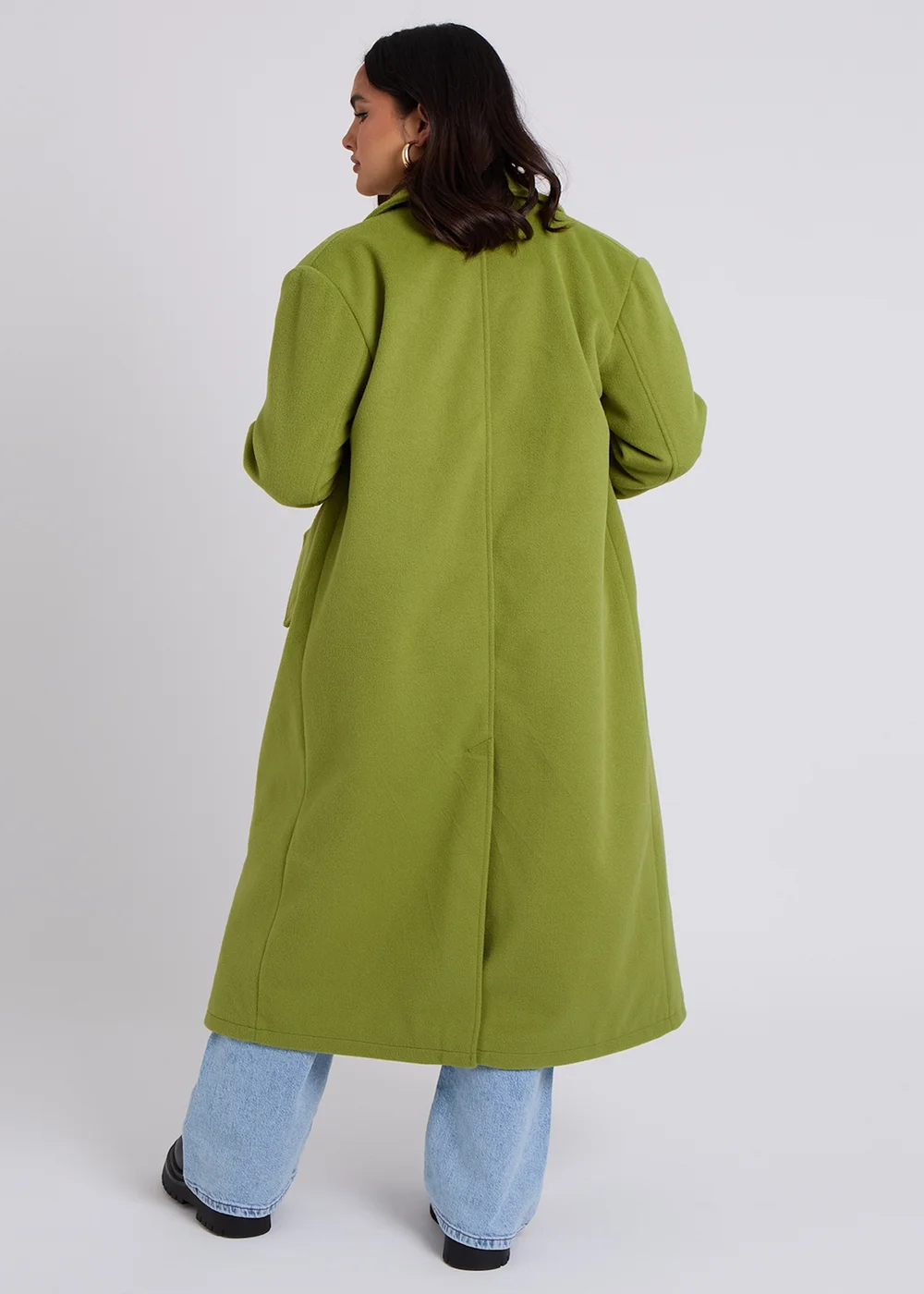 Urban Bliss Green Maxi Formal Coat - 8 Image 4