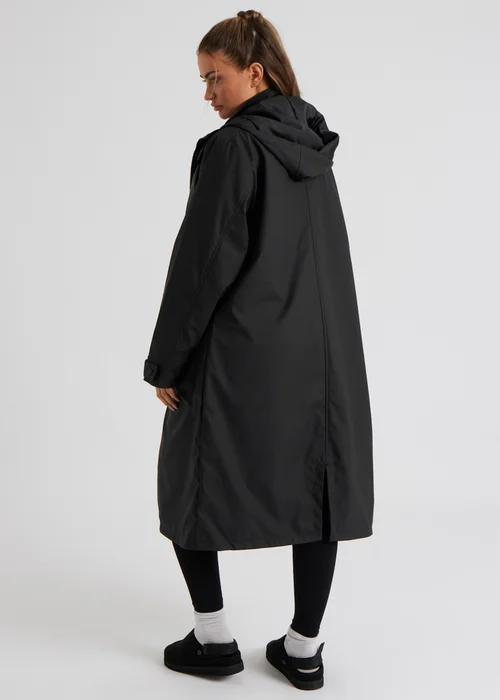 Urban Bliss Black Rubberised Raincoat - 8 Image 4