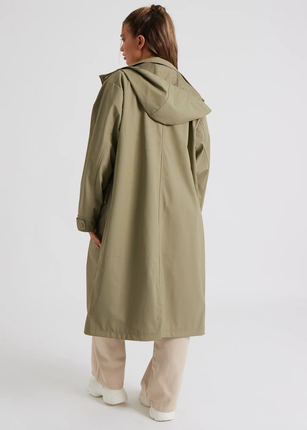Urban Bliss Khaki Rubberised Raincoat - 16 Image 4