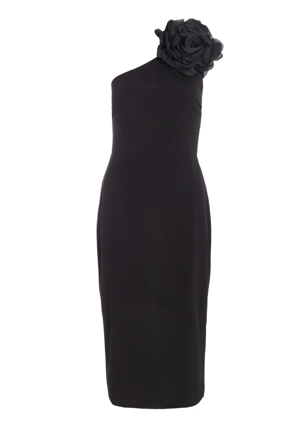 Quiz Black Corsage Midi Dress - 16 Quiz Black Corsage Midi Dress - 16