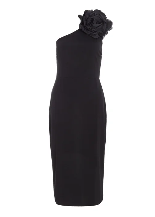 Quiz Black Corsage Midi Dress - 6 Image 4