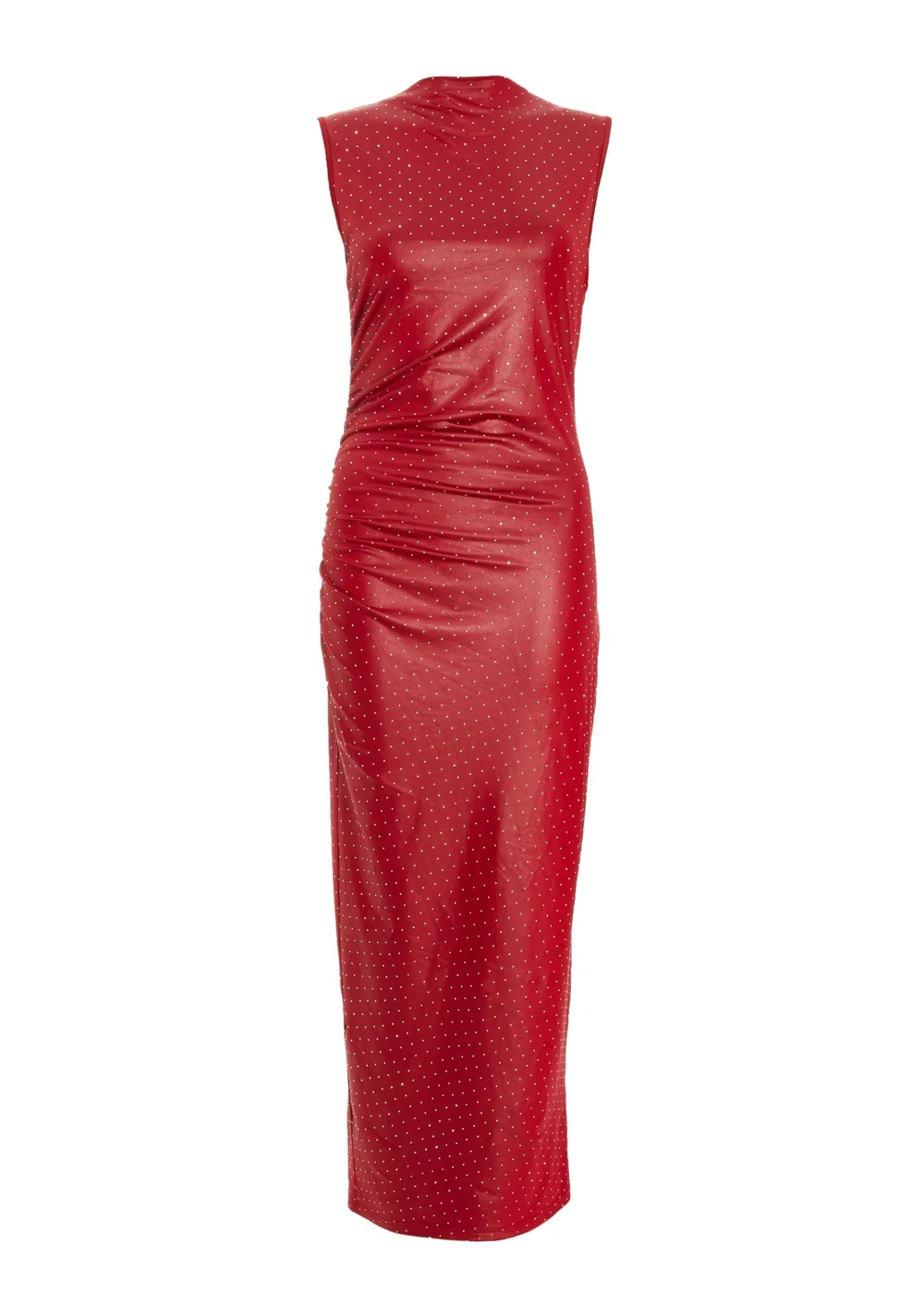 Quiz Red Faux Leather Midaxi Dress - 12 | Matalan Quiz Red Faux Leather Midaxi Dress - 12 | Matalan