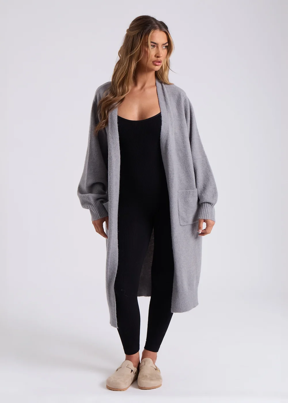 Urban Bliss Grey Longline Cardigan - S Image 3