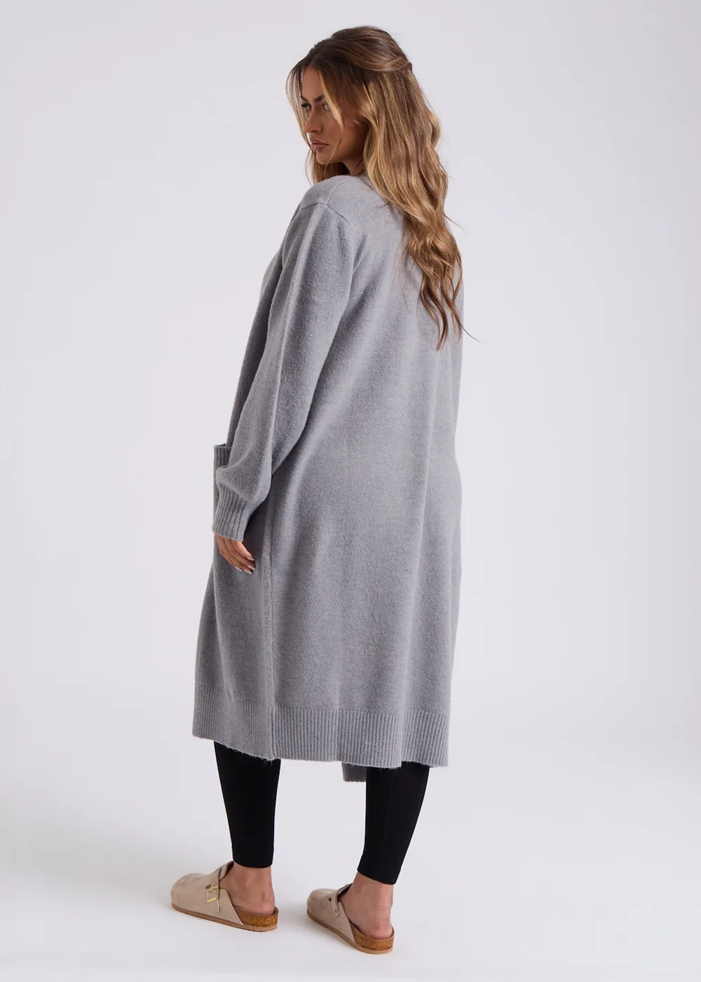 Urban Bliss Grey Longline Cardigan - S Image 2