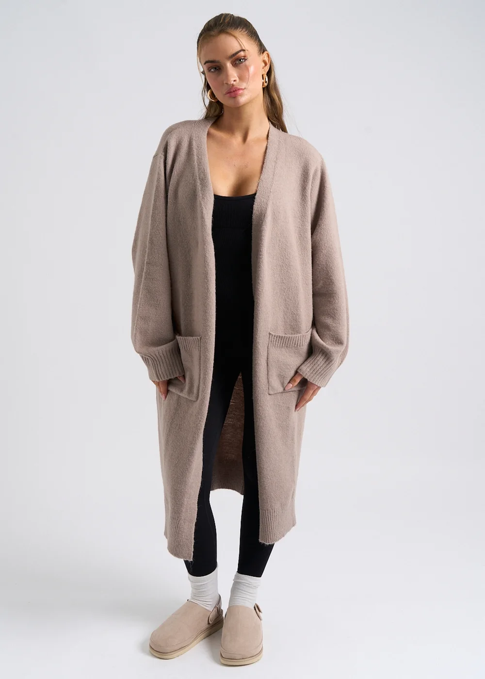 Urban Bliss Mink Longline Cardigan - S Image 1