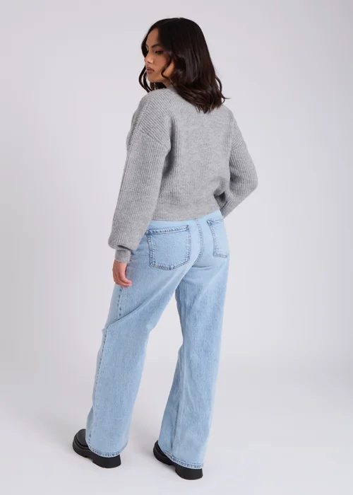 Urban Bliss Grey Zip Through Cardigan - S Image 2